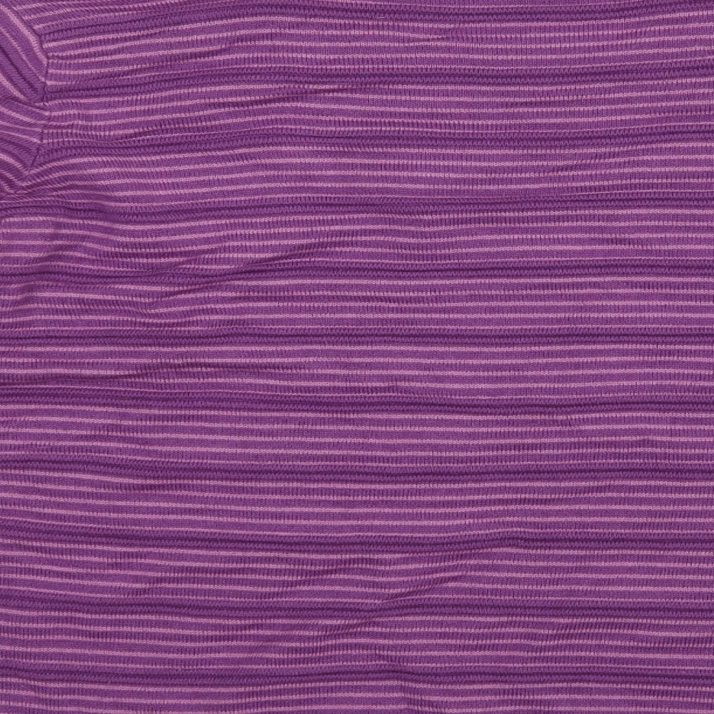 ISLE Essentials Womens Purple Striped  Pullover Jumper