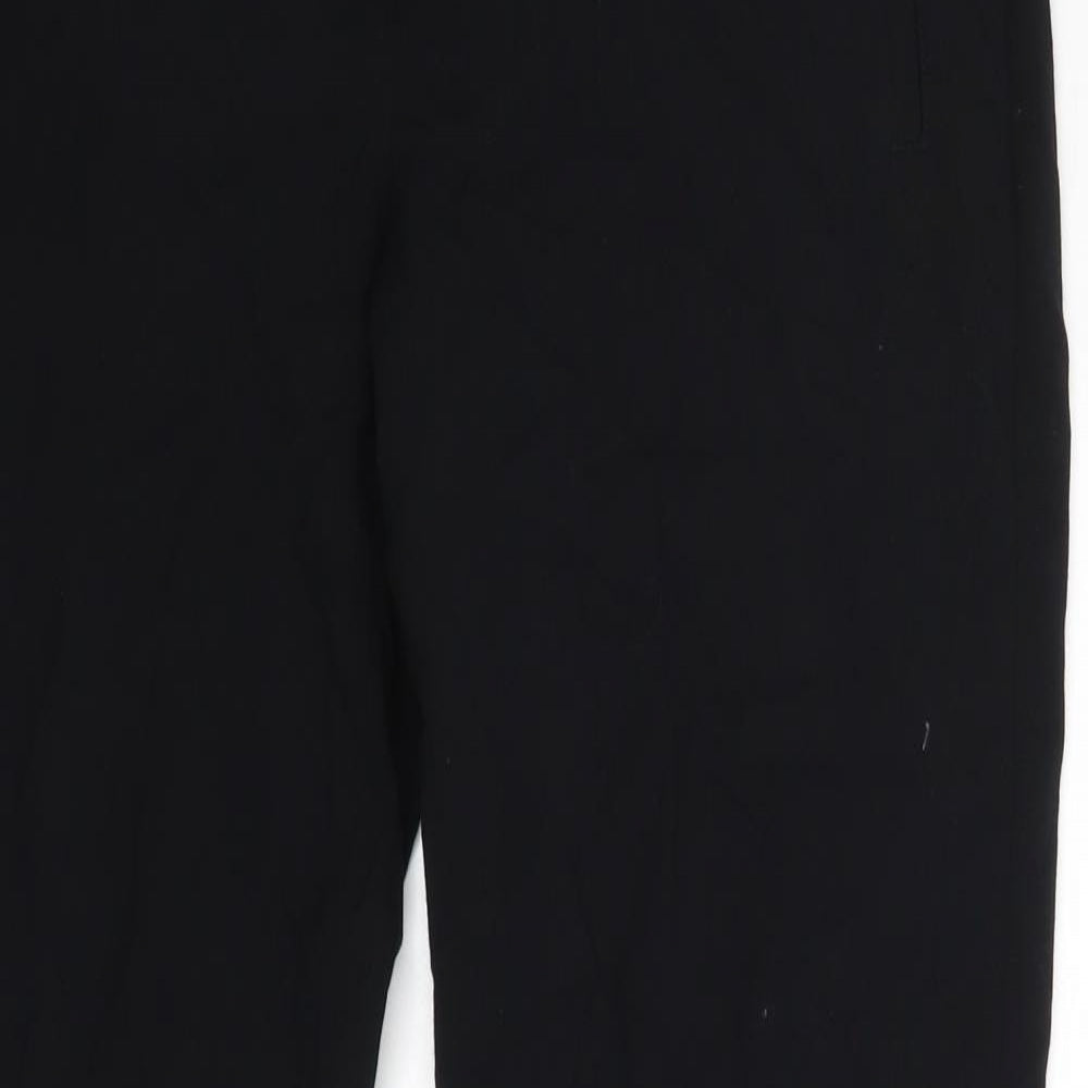 Womens UK Size 8 m&s Regular Fit Dress Pants Black Trousers