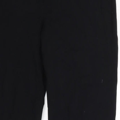 Womens UK Size 8 m&s Regular Fit Dress Pants Black Trousers