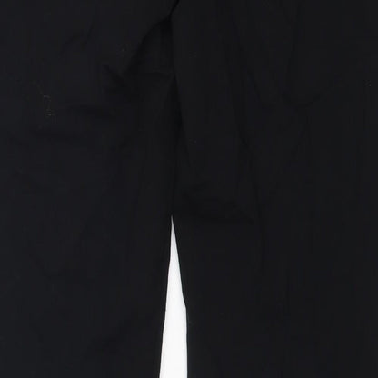 Womens UK Size 8 m&s Regular Fit Dress Pants Black Trousers