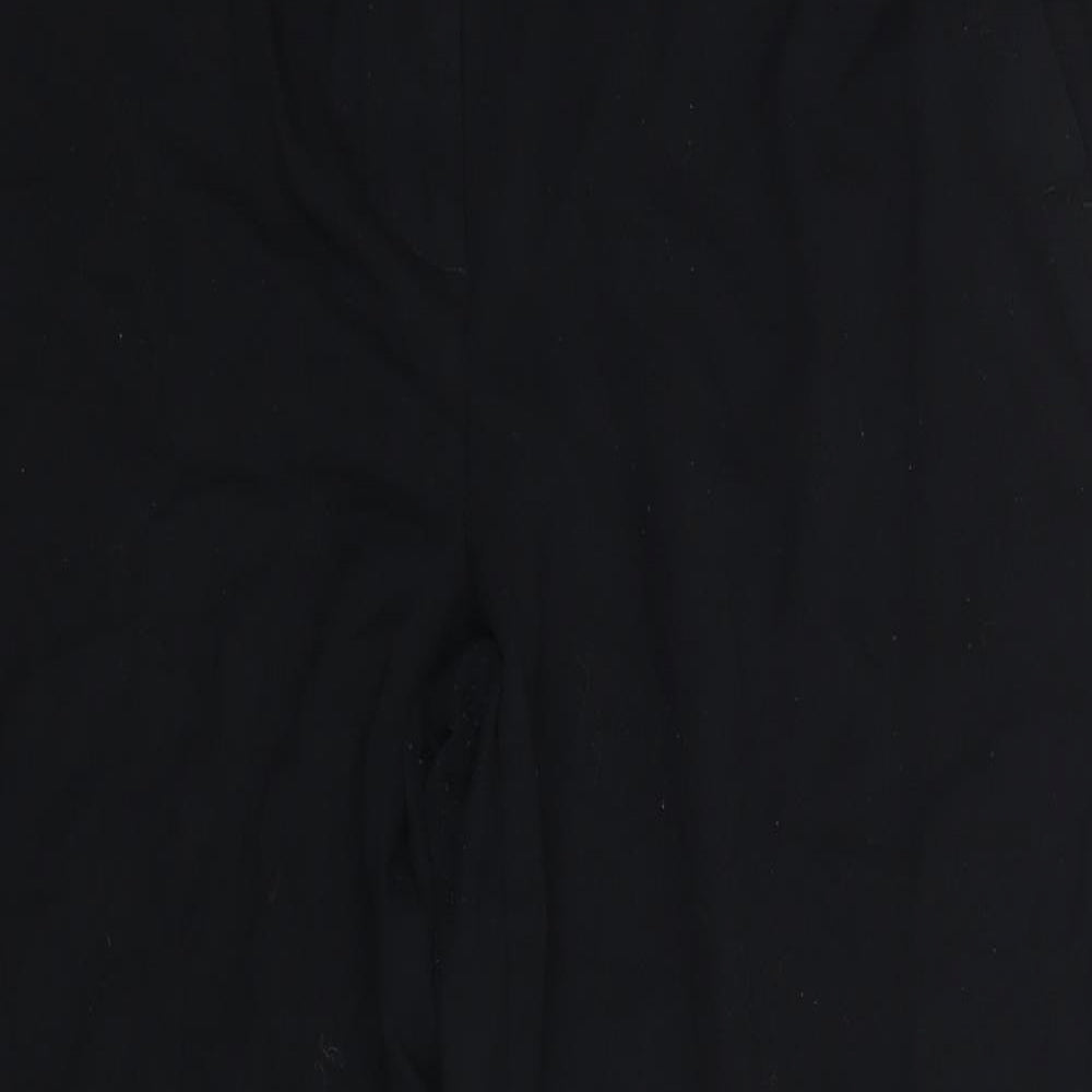 Womens UK Size 14 m&s Regular Fit Dress Pants Black Trousers