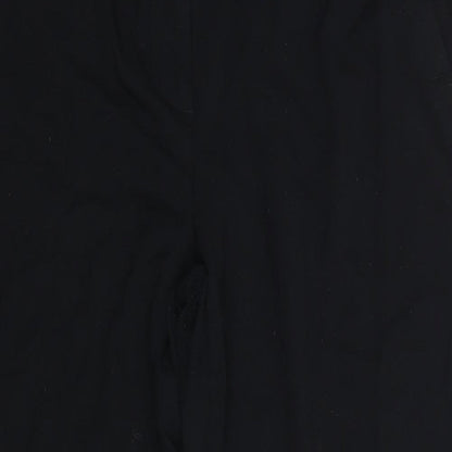Womens UK Size 14 m&s Regular Fit Dress Pants Black Trousers