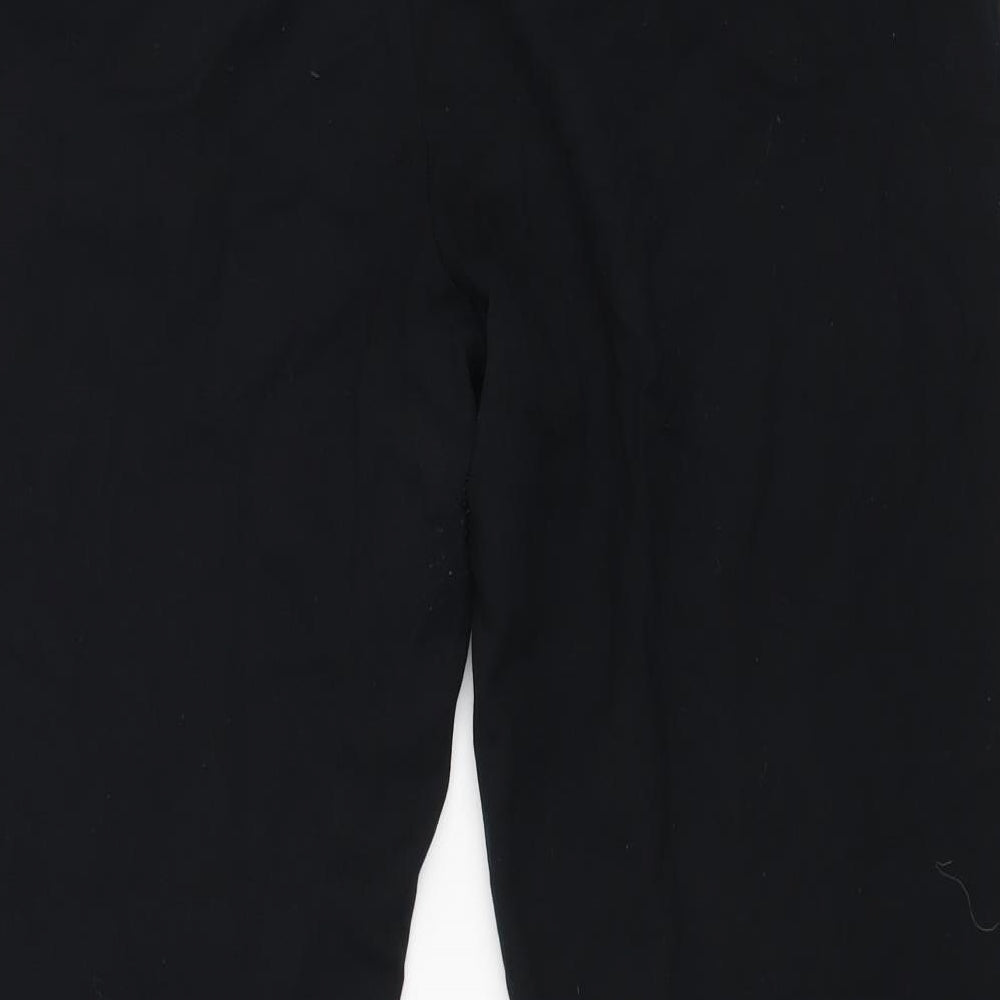 Womens UK Size 14 m&s Regular Fit Dress Pants Black Trousers
