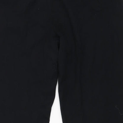 Womens UK Size 14 m&s Regular Fit Dress Pants Black Trousers