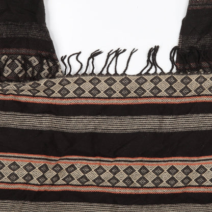 Womens UK Size One Size Preworn Brown Cape Jumper