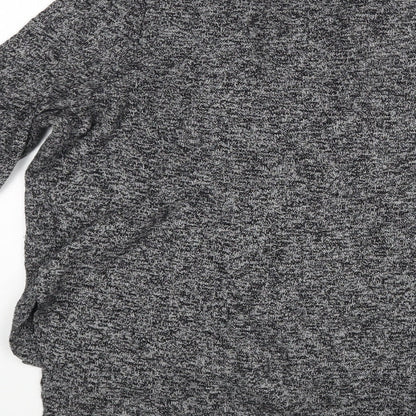 Womens UK Size  Zara Grey Basic Blouse