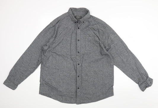 Primark Mens Grey    Button-Up Size 2XL