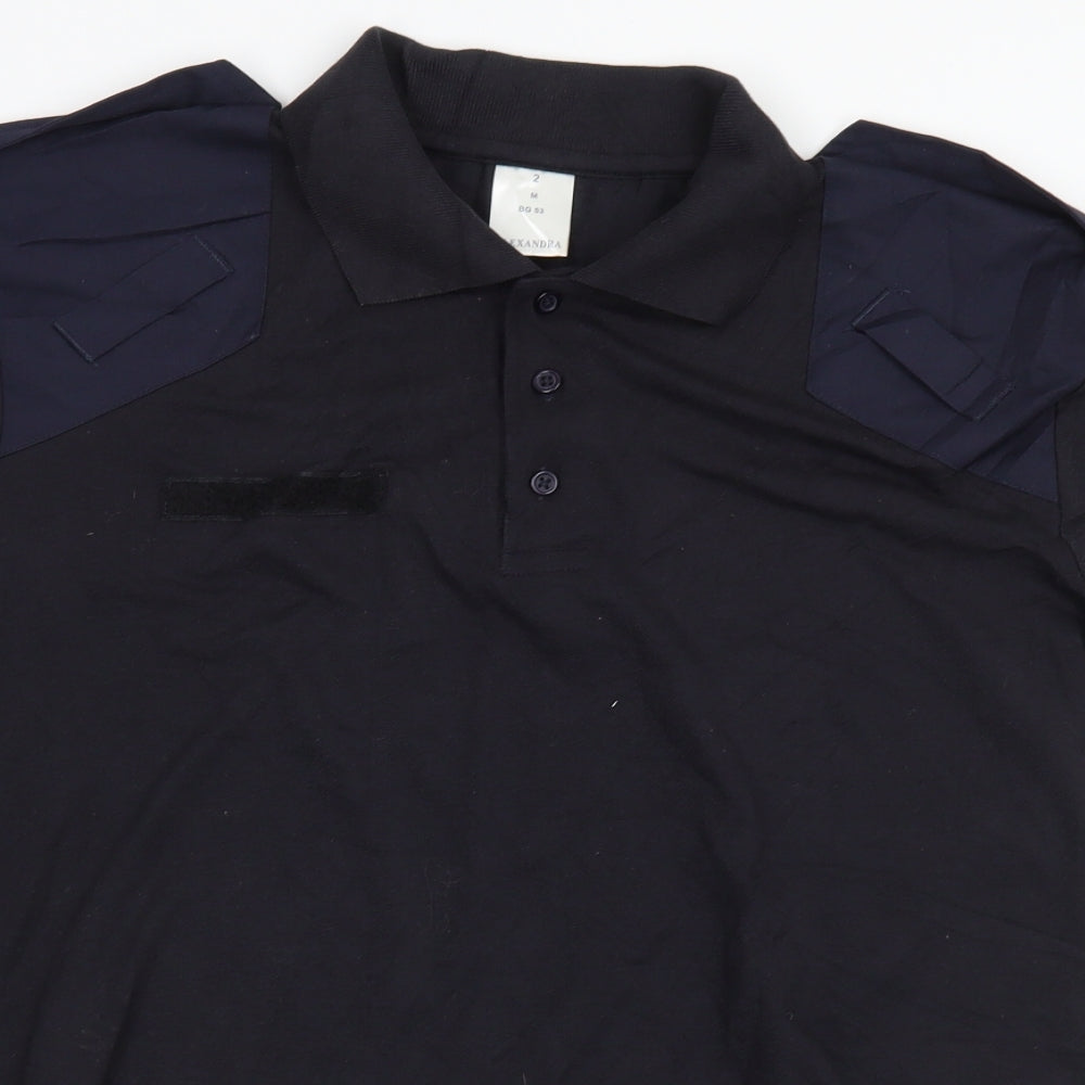 Alexandra Mens Black    Polo Size M