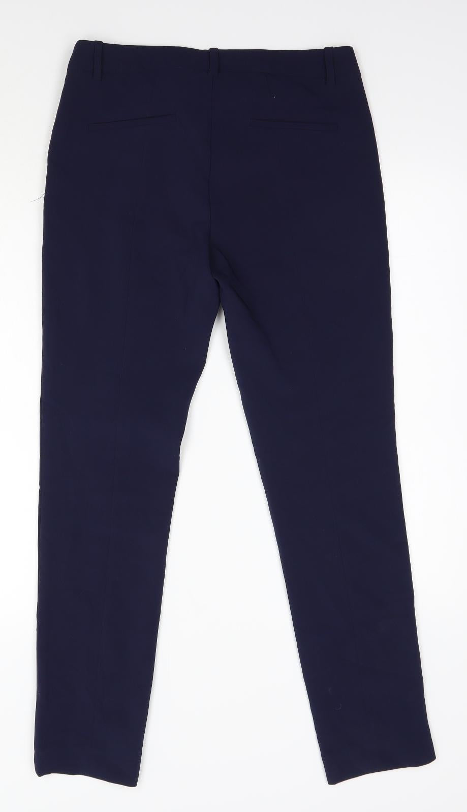 Womens UK Size 10 oodji Regular Fit  Blue Trousers
