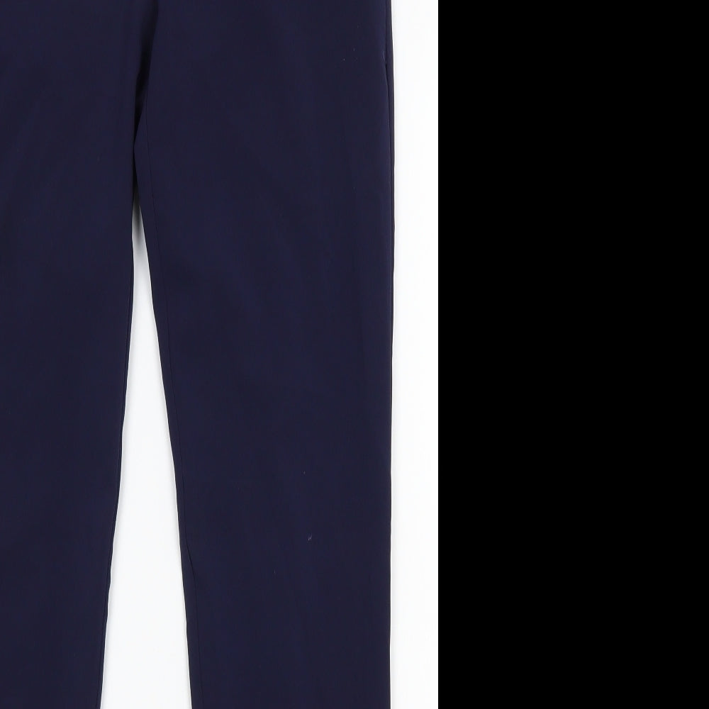 Womens UK Size 10 oodji Regular Fit  Blue Trousers