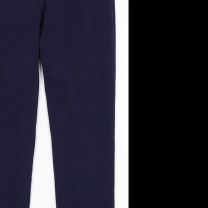 Womens UK Size 10 oodji Regular Fit  Blue Trousers