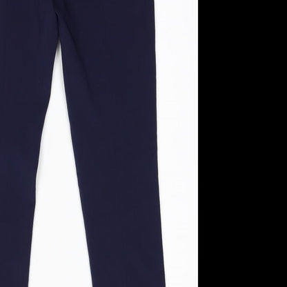 Womens UK Size 10 oodji Regular Fit  Blue Trousers