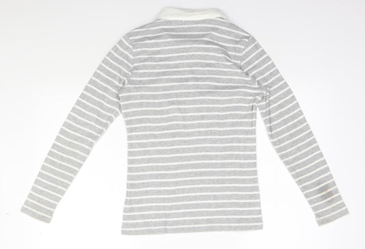 First avenue Womens Grey Striped  Pullover Jumper Size S