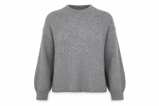 Acrylic Womens Grey   Pullover Jumper Size M
