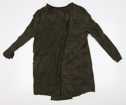 Womens UK Size M Zara Green Wrap Jumper