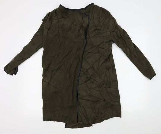 Womens UK Size M Zara Green Wrap Jumper