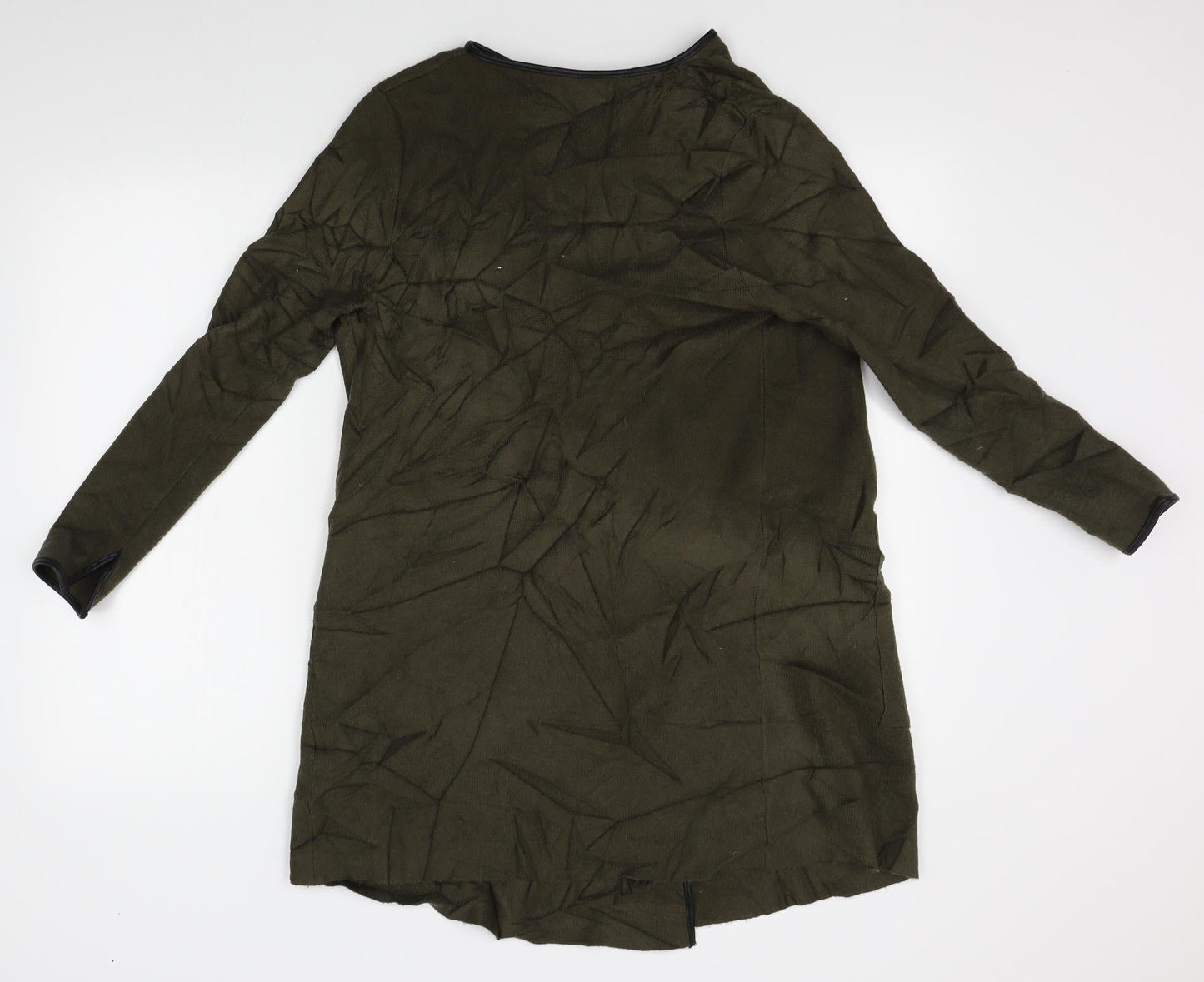 Womens UK Size M Zara Green Wrap Jumper