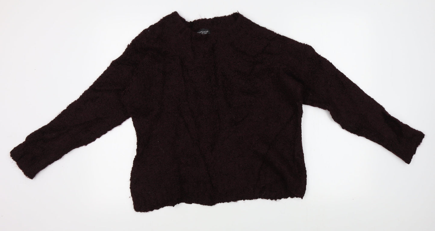 Womens UK Size 12 Topshop Red Pullover Jumper