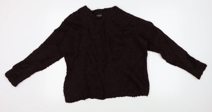 Womens UK Size 12 Topshop Red Pullover Jumper