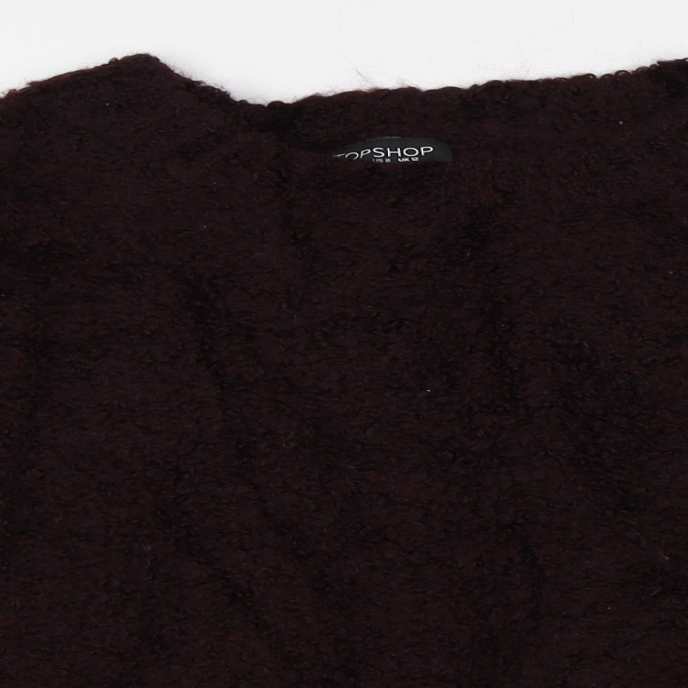 Womens UK Size 12 Topshop Red Pullover Jumper