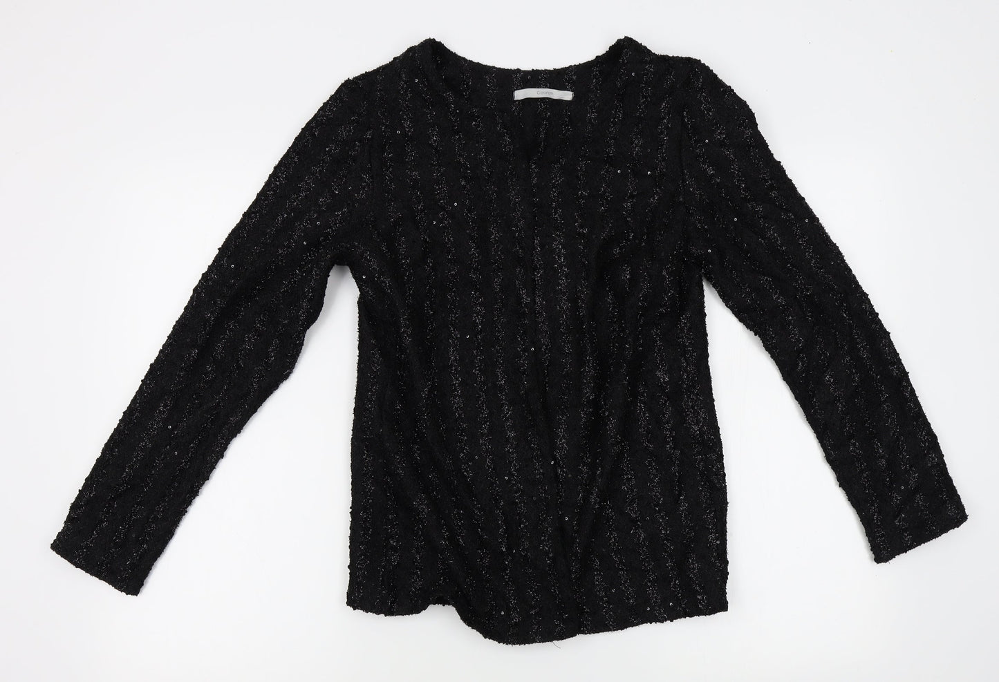 George Womens Black   Cardigan Jumper Size 12