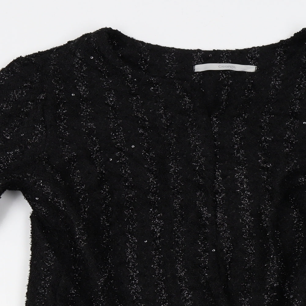 George Womens Black   Cardigan Jumper Size 12