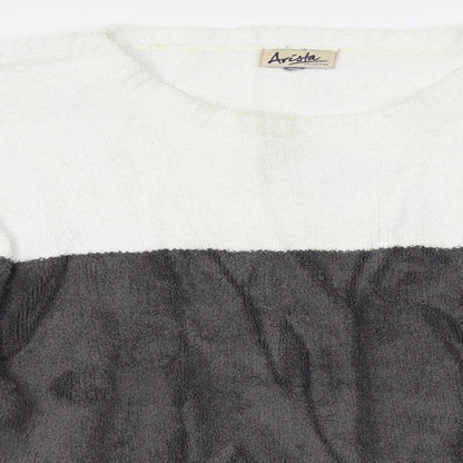 Arista Womens Grey Striped  Pullover Jumper Size 18