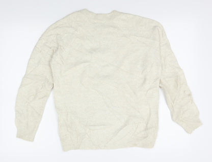 Womens UK Size 10 Dorothy Perkins Beige Pullover Jumper