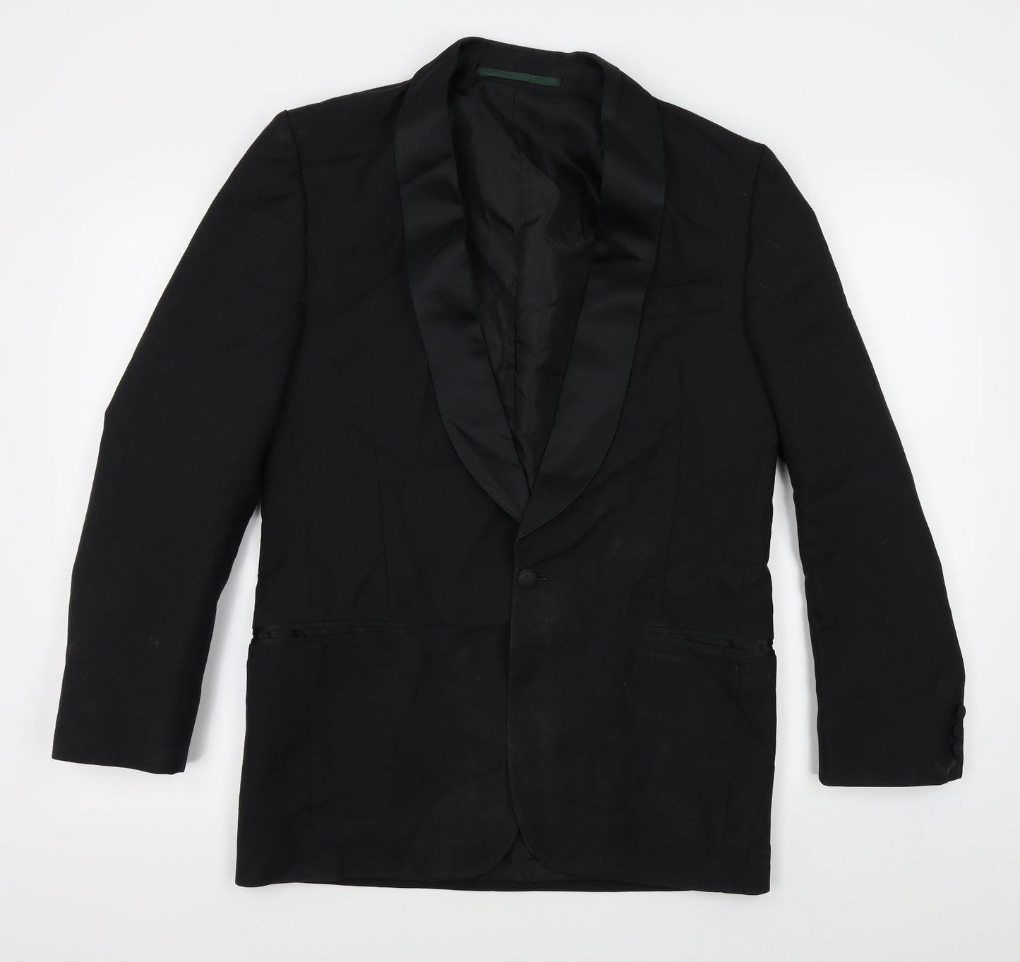 Mens UK Size One Size Preworn Regular Black Suit Jacket