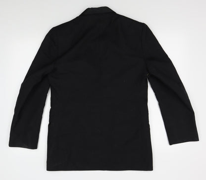 Mens UK Size One Size Preworn Regular Black Suit Jacket