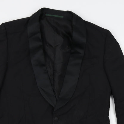 Mens UK Size One Size Preworn Regular Black Suit Jacket