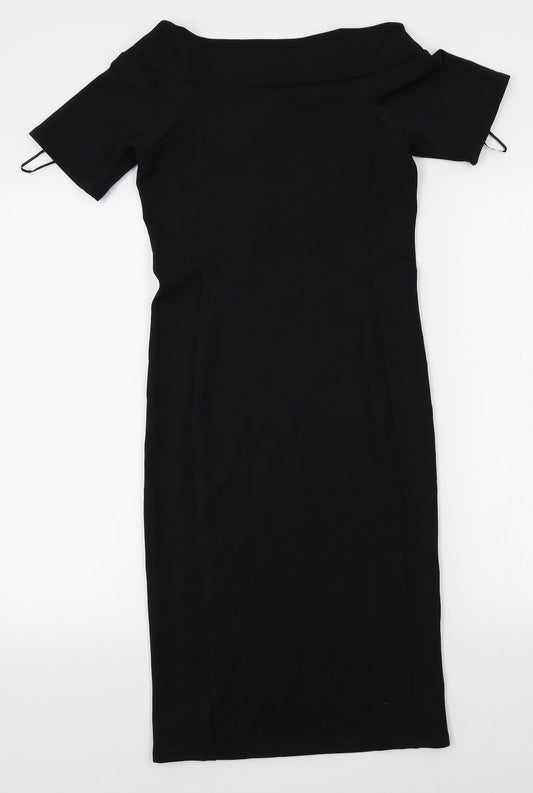 Papaya Womens Black   Bodycon  Size 8