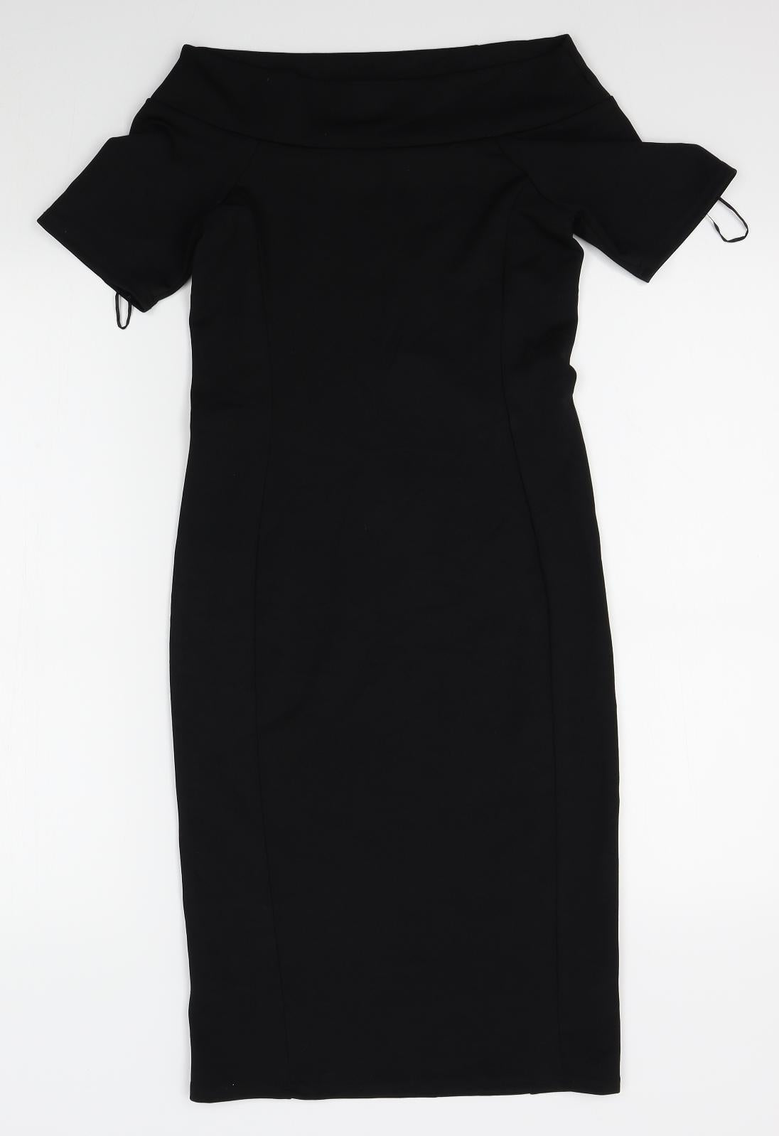 Papaya Womens Black   Bodycon  Size 8