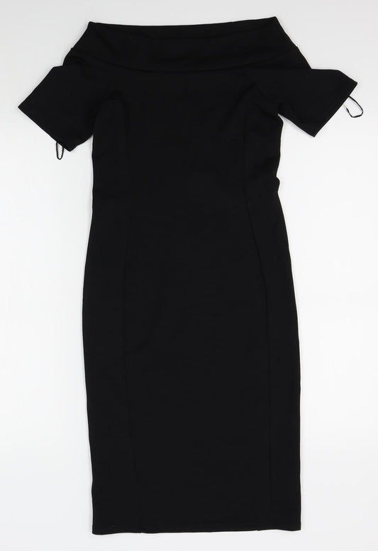 Papaya Womens Black   Bodycon  Size 8