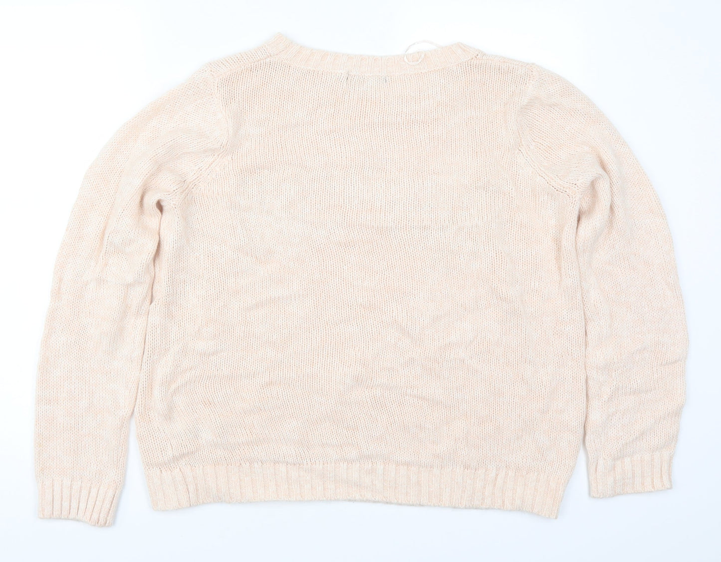 George Womens Pink  Knit Pullover Jumper Size 14  - Flower