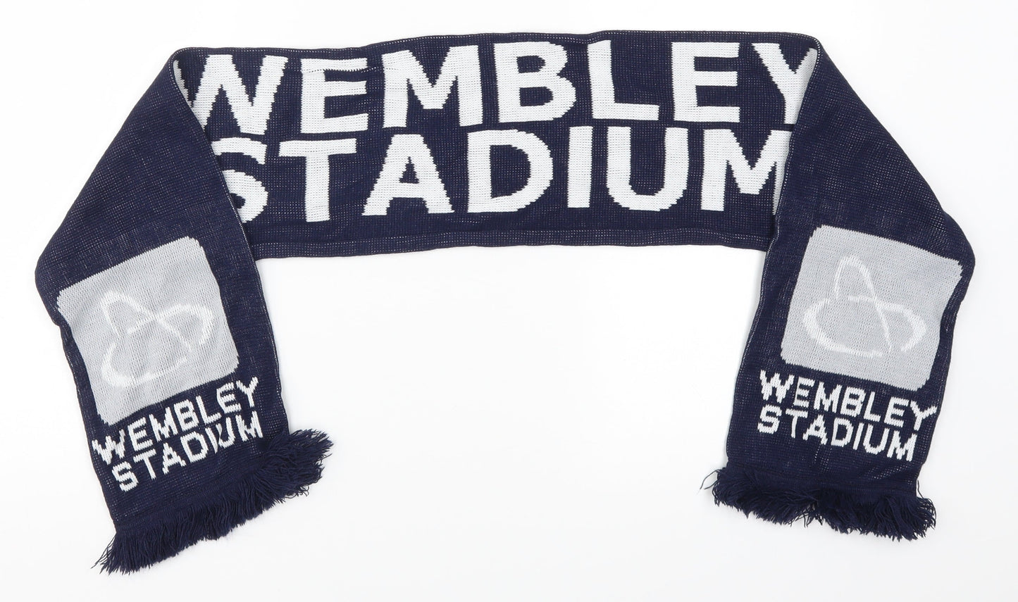 Preworn Mens Blue   Rectangle Scarf Scarf One Size  - Wembley Stadium