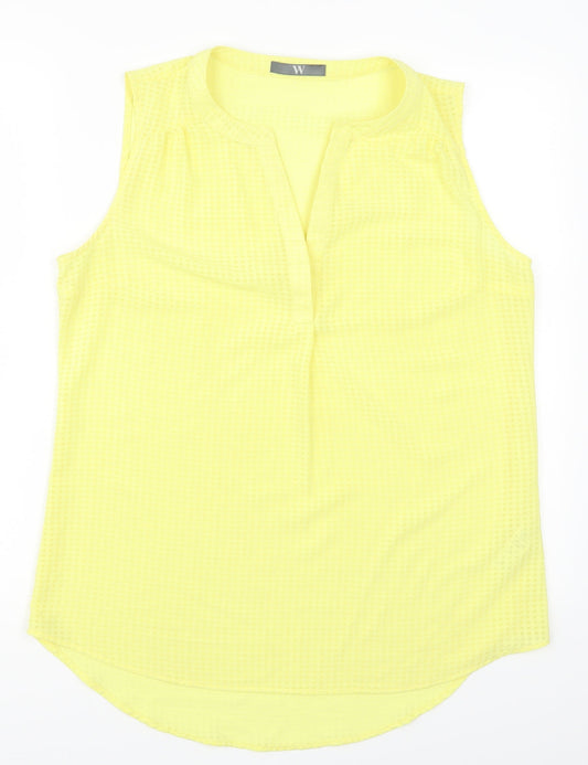 BHS Womens Yellow   Basic Tank Size 14