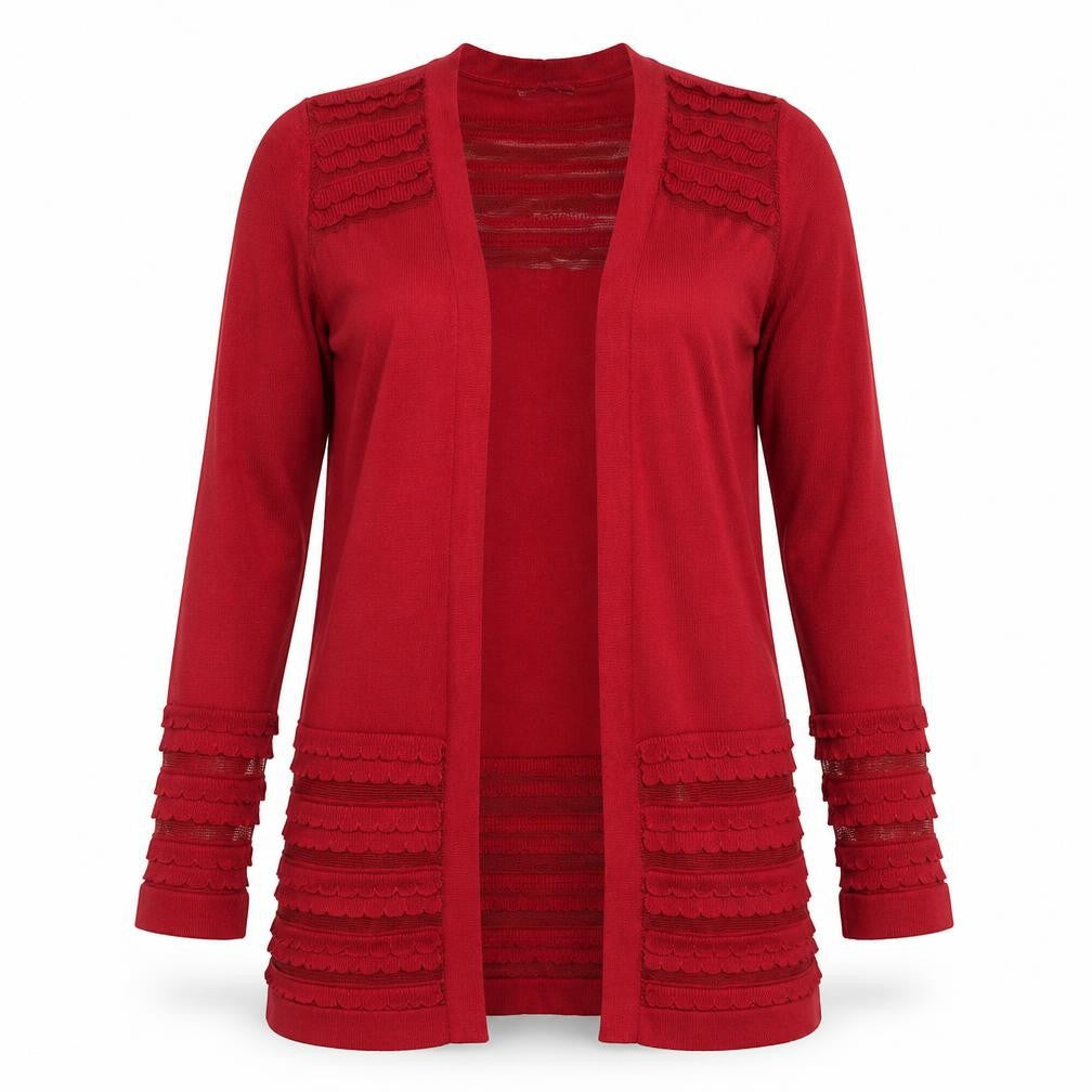 Womens UK Size 8 Marks and Spencer Red Cardigan Jumper