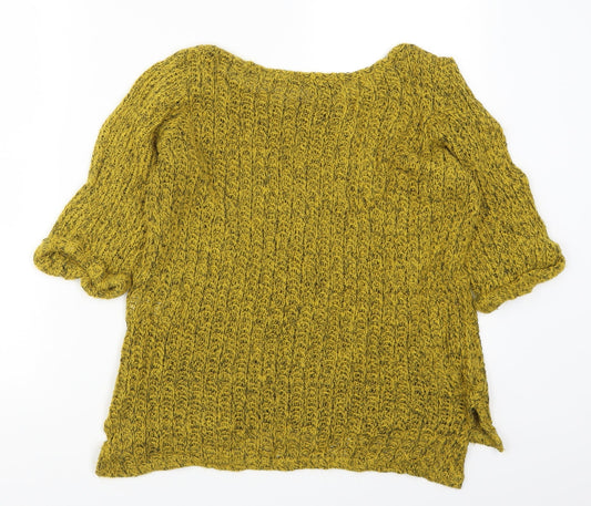 Womens UK Size 8 Topshop Yellow Pullover Jumper