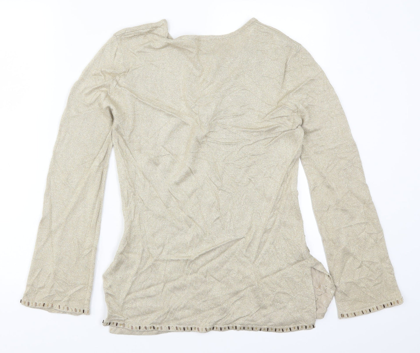 Womens UK Size 10 St Bernard Gold Pullover Jumper