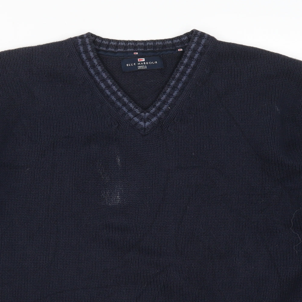 Marks and Spencer Mens Blue  Knit Pullover Jumper Size M