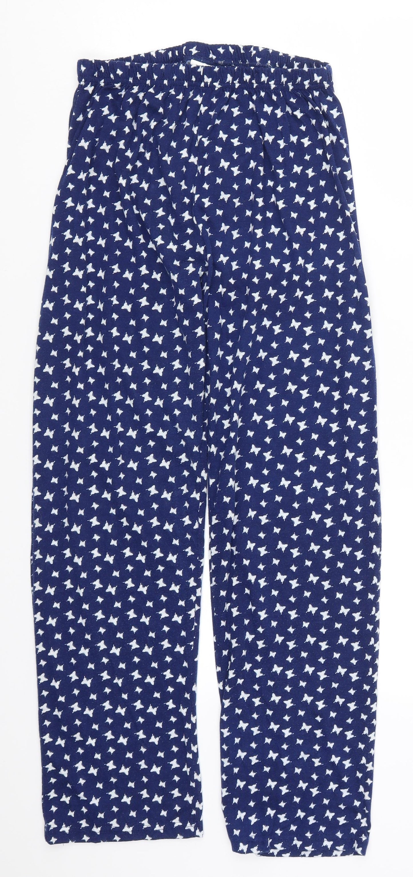 Womens UK Size M Preworn Regular Fit  Blue Trousers