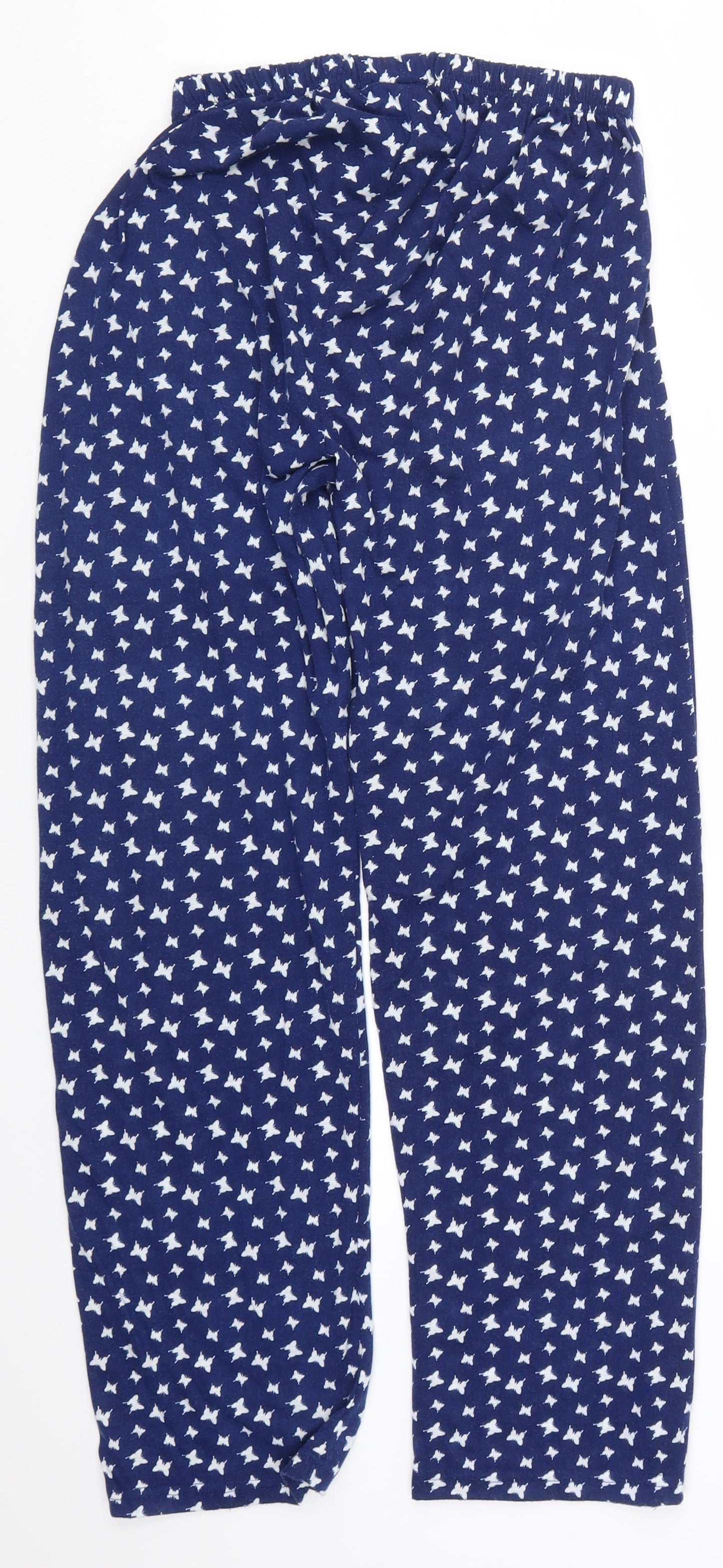 Womens UK Size M Preworn Regular Fit  Blue Trousers