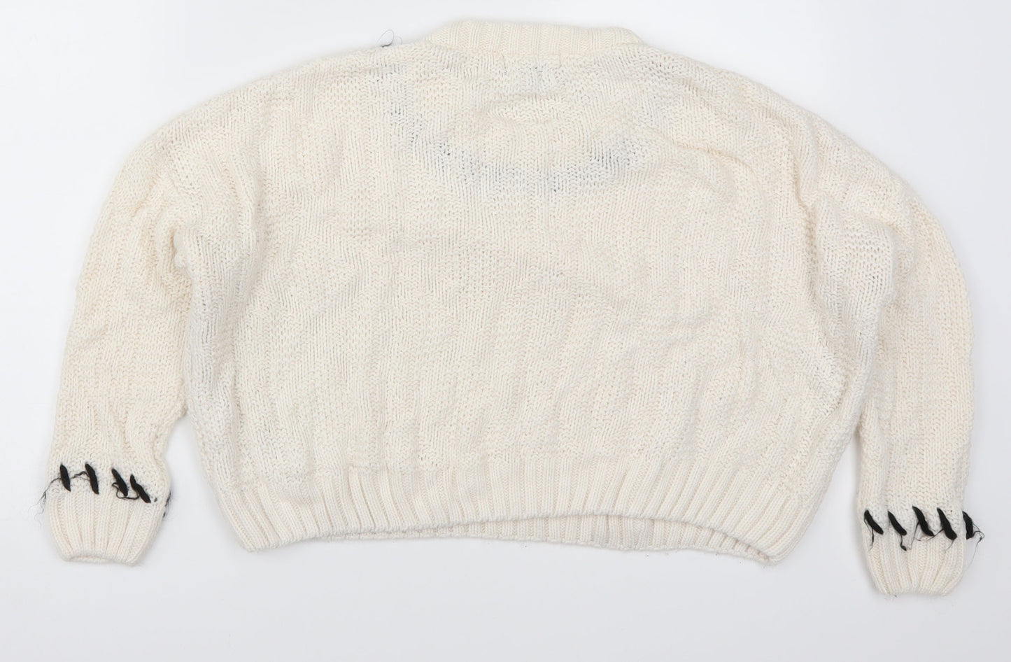 Primark Womens Ivory   Pullover Jumper Size 4