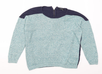 Womens UK Size 14 Marks and Spencer Blue Pullover Jumper