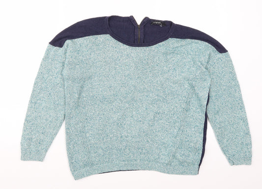 Womens UK Size 14 Marks and Spencer Blue Pullover Jumper