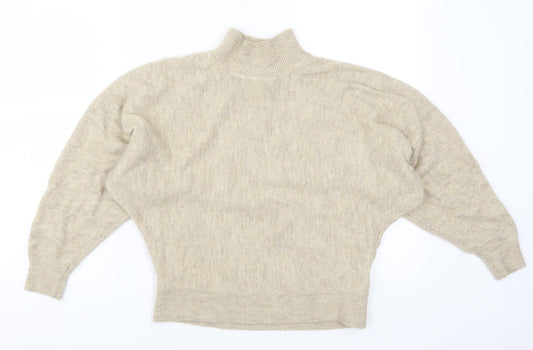 Womens UK Size XS H&M Beige Pullover Jumper