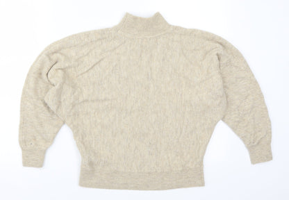 Womens UK Size XS H&M Beige Pullover Jumper