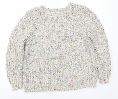 Womens UK Size S QED London Grey Pullover Jumper