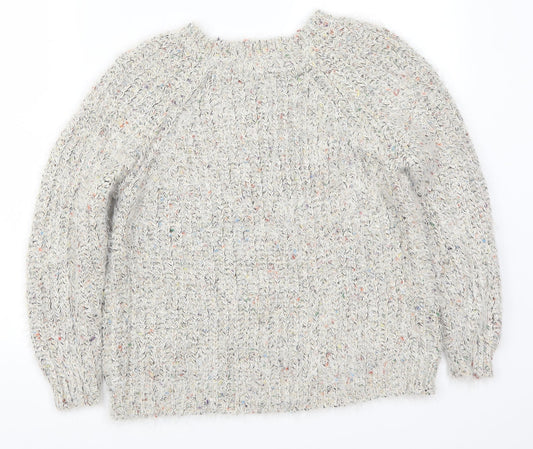 Womens UK Size S QED London Grey Pullover Jumper